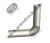4" 90 Degree Chrome Exhaust Elbow - 18" Stainless Steel Pipe