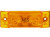 Yellow Rectangular Incandescent Marker Clearance Light - Single Bulb