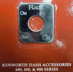Rack Light Button Truck Rack Light Switch On/Off Toggle - Chrome Racks