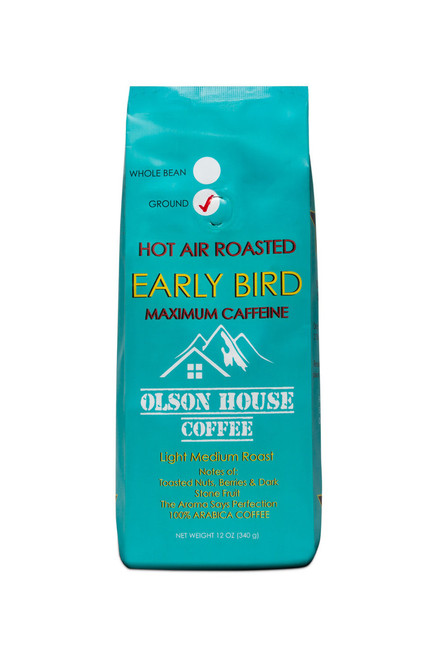 OLSON HOUSE COFFEE - EARLY BIRD. 12oz, bag WOLE BEAN COFFEE