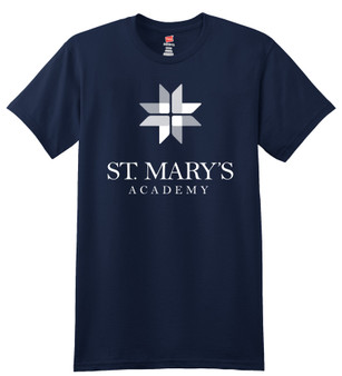 Hanes PerfectT Unisex Cotton Navy T-Shirt