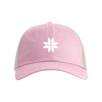Pink Embroidered Hat