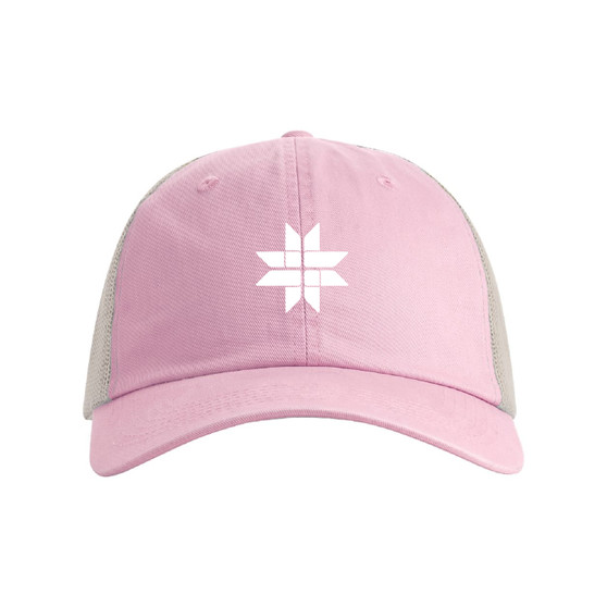 Pink Embroidered Hat