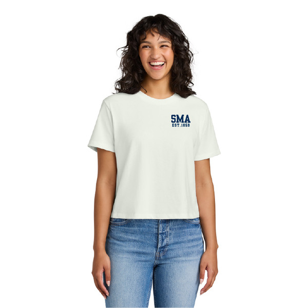 SMA Women’s Heavyweight Boxy Tee - Bone