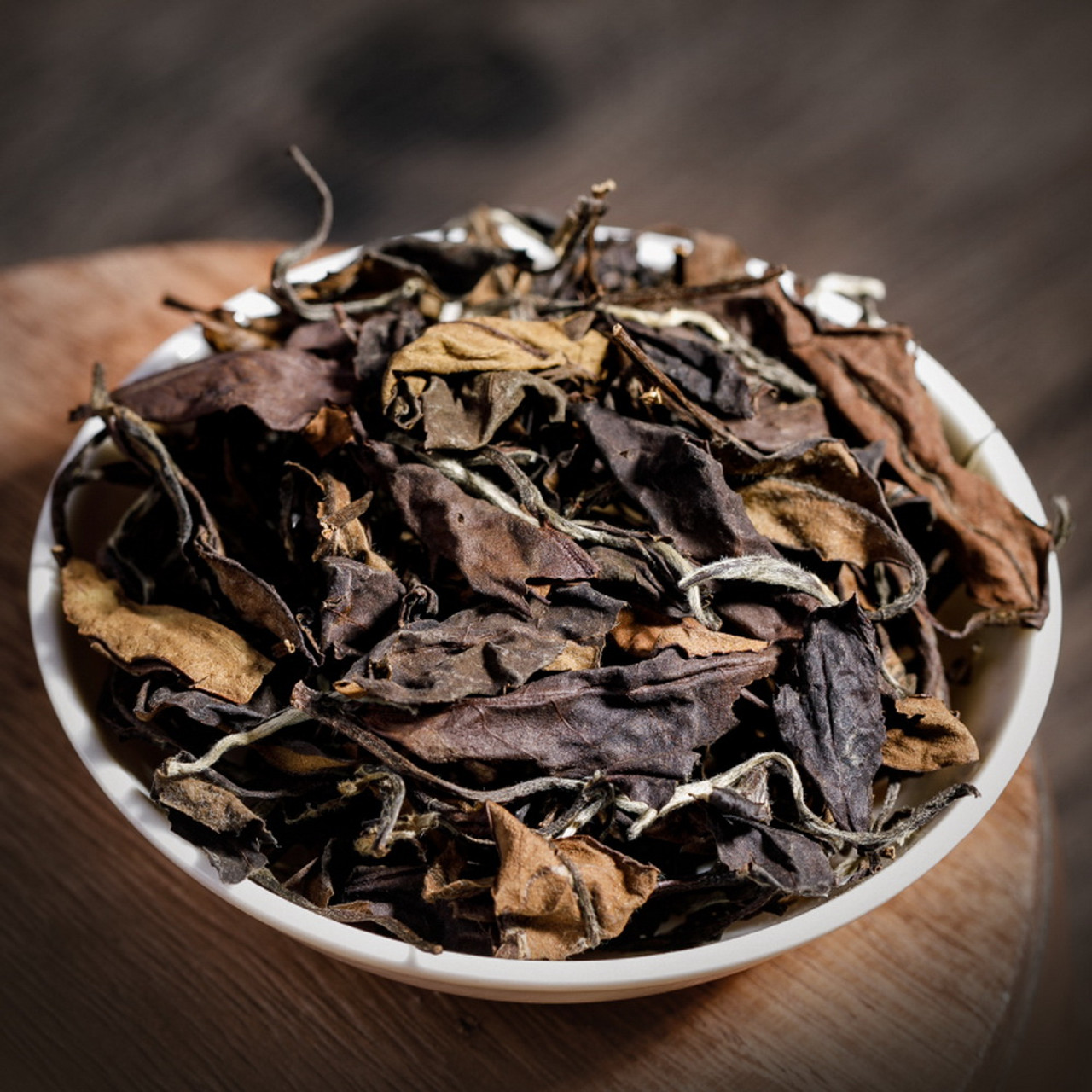 Mango Scented Organic Aged Shou Mei Lao Bai Cha China White Tea