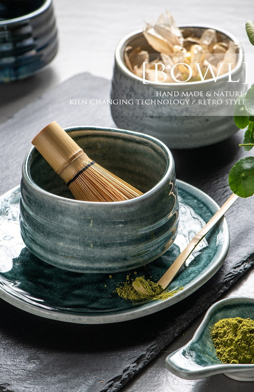Mino Ware Japanese Handcrafted Matcha Tea Bowl Brown, Matcha Tea Cup Ceremony, Authentic Pottery, Hagoromo Chawan