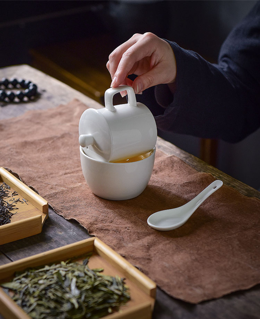 Competition Tasting Set Made from White Porcelain