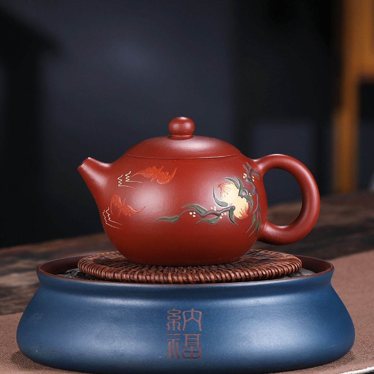 Handmade Yixing Zisha Clay Teapot Xian Tao Xi Shi 260ml