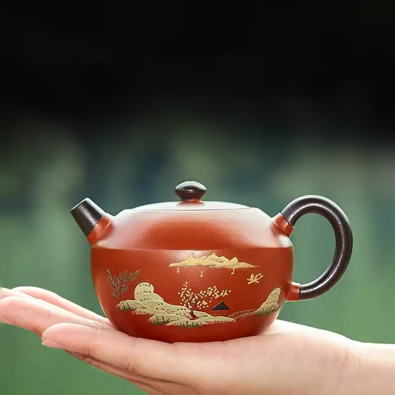 Natural Ash Glaze Si Ting Teapot, Tea Accessories