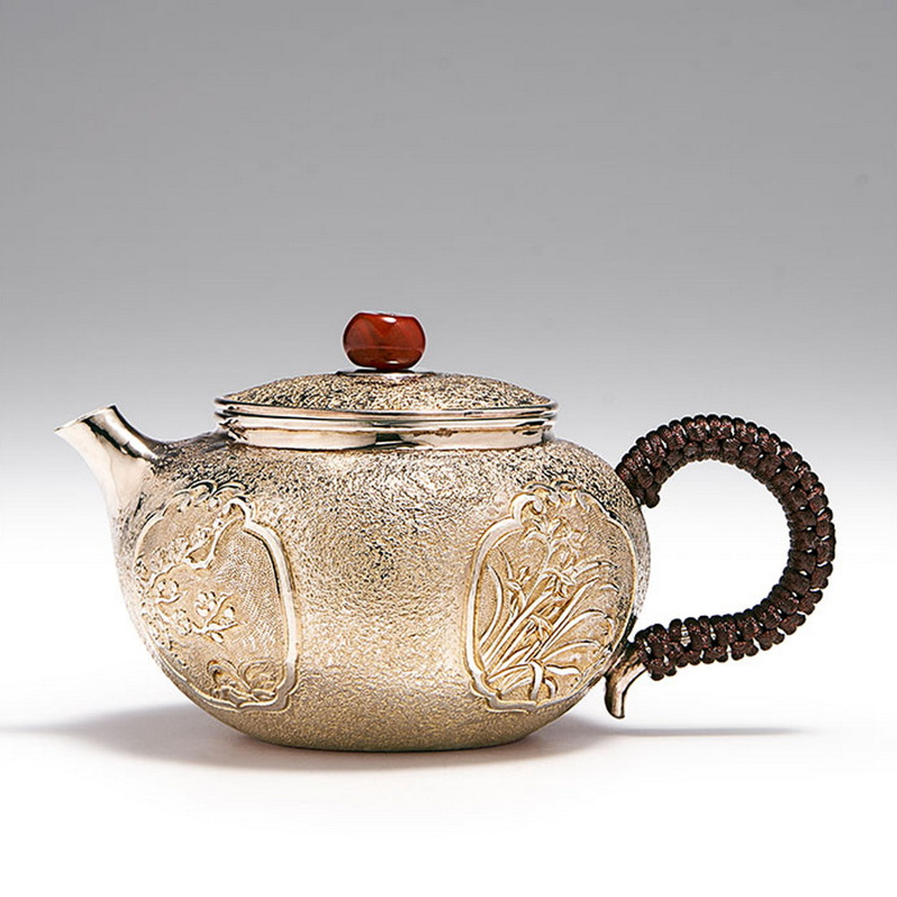 Handmade Pure Silver Teapot Si Jun Zi 230ml