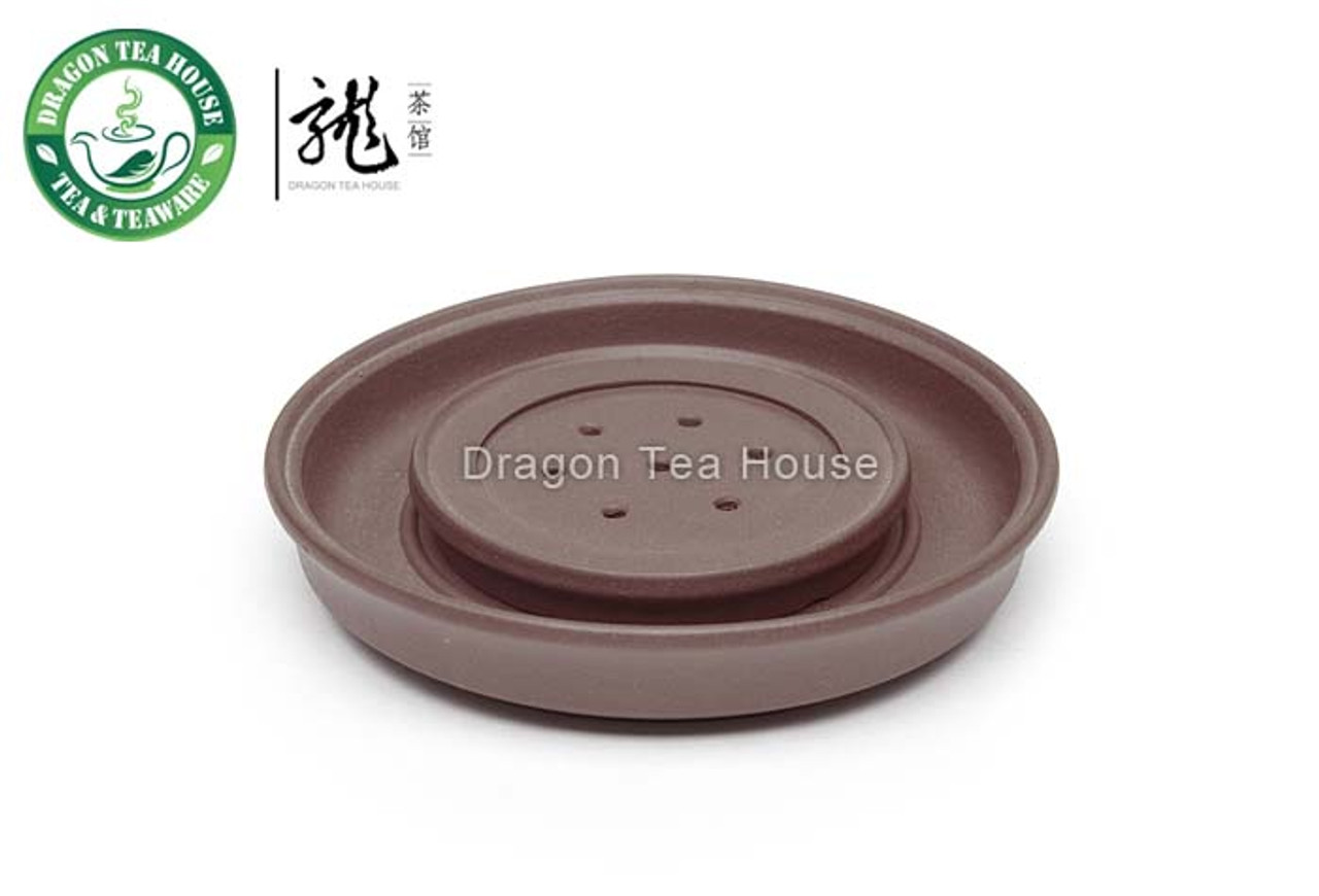 Dark Brown Yixing Zisha Clay Cha Chuan Tea Boat Dragon Tea House