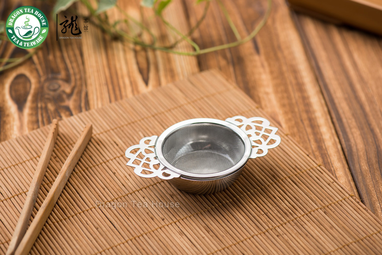  Empress Tea Strainers with Drip Bowls, Mesh Tea