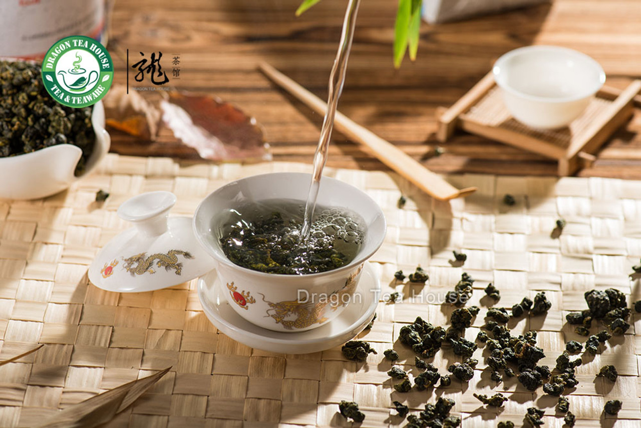 Alishan Zhu Lu Taiwan High Mountain Oolong Tea 250g 8.8 oz Complete Tin -  Dragon Tea House