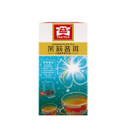 TAETEA Brand Yuan Ye Jasmine Pu-erh Tea Tea Bag 2019 40g Raw