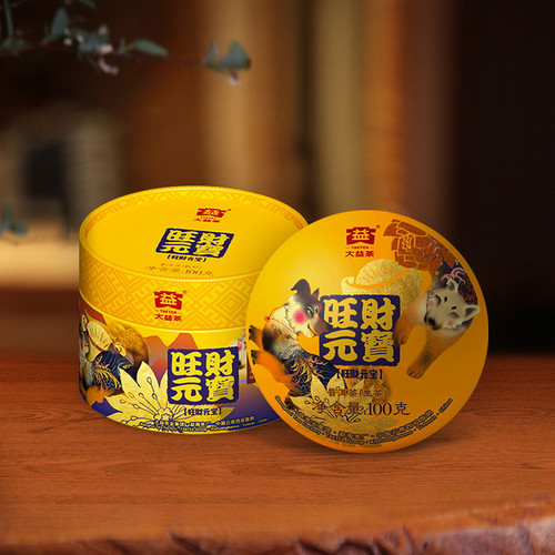 TAETEA Brand Wang Cai Yuan Bao Pu-erh Tea Tuo 2018 100g Raw