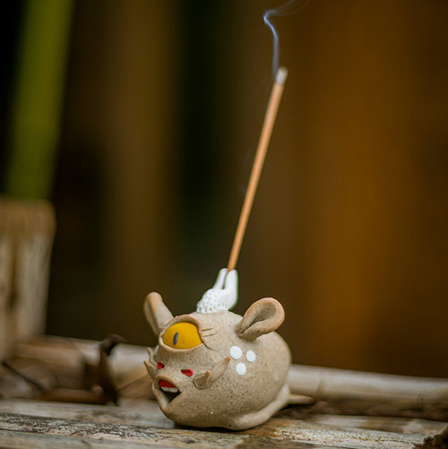 One-eyed Fish Ceramic Stick Incense Holder