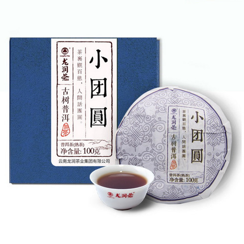 LONGRUN TEA Brand Small Reunion Pu-erh Tea Tuo 2017 100g Ripe