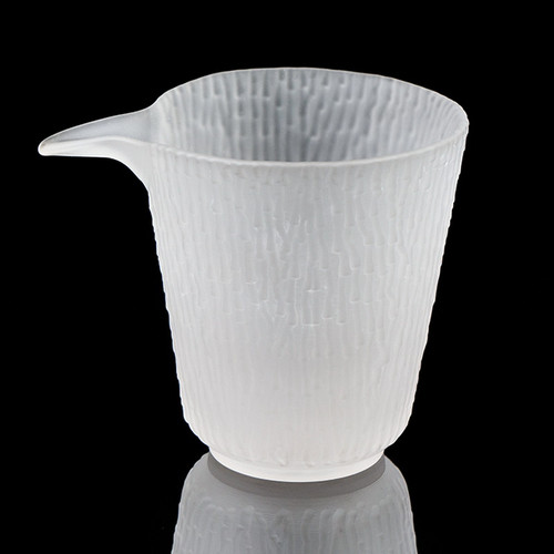 Mist White  Liu Li Glass Fair Cup Of Tea Serving Pitcher Creamer 160ml