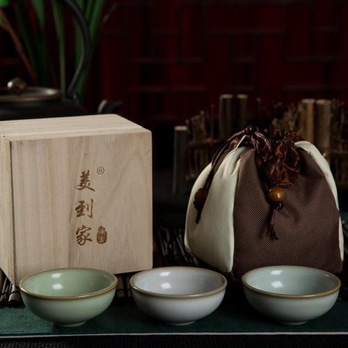 Xiao Ping Kou Kiln Ice Cracked Glaze Ceramic Gongfu Tea Tasting Teacup 30ml