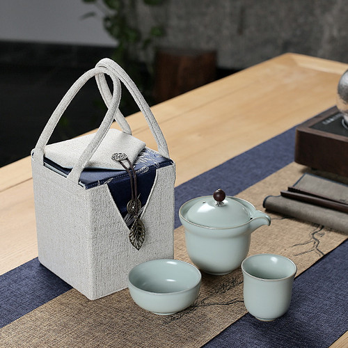Yulan Bodhi Ceramic Kungfu Tea Teapot And Teacup Set