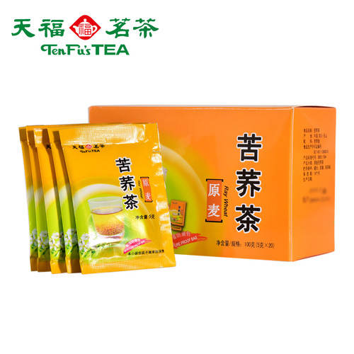 TenFu's TEA Brand Yellow Tartary Buckwheat Tea All Natural Sobacha 100g