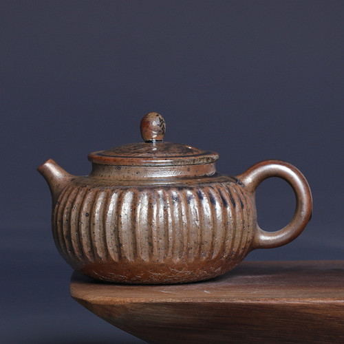 Chai Shao 203# Handmade Wood-Fired Ceremic Teapot 225ml