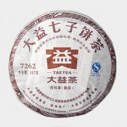 TAETEA Brand 7262 Pu-erh Tea 2012 357g Ripe