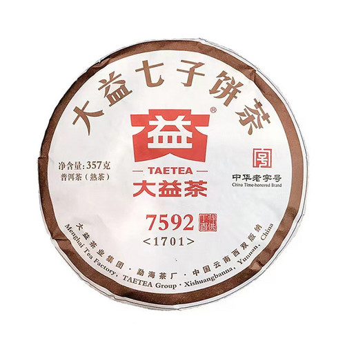 TAETEA Brand 7592 Pu-erh Tea 2017 357g Ripe