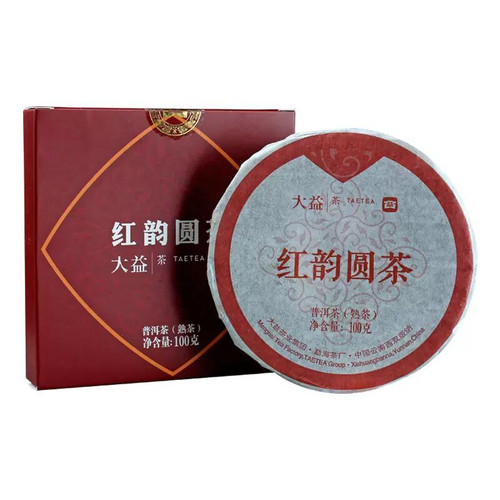 TAETEA Brand Hong Yun Yuan Cha Pu-erh Tea 2021 100g Ripe
