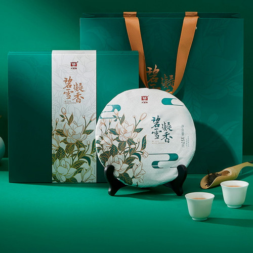 TAETEA Brand Bi Xue Ning Xiang Jasmine Pu-erh Tea 2021 357g Raw