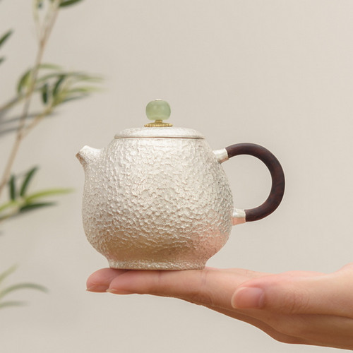 Handmade Pure Silver Teapot Chui Wen Wen Dan 160ml