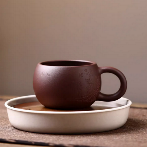 Handmade Yixing Zisha Clay Tea Mug Jing Si 210ml