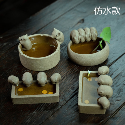Handmade Yixing Zisha Clay Tea Pet Feng Yi Zu Shi