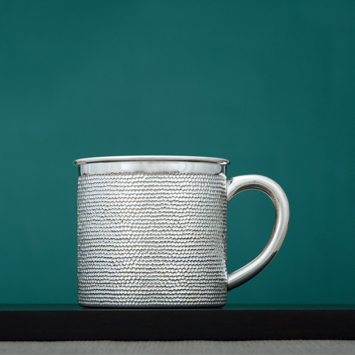 Handmade Pure Silver Tea Mug Jing Gong 200ml