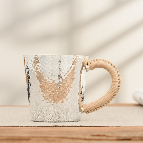 Handmade Pure Silver Tea Mug Jing Pin Chui Wen 180ml