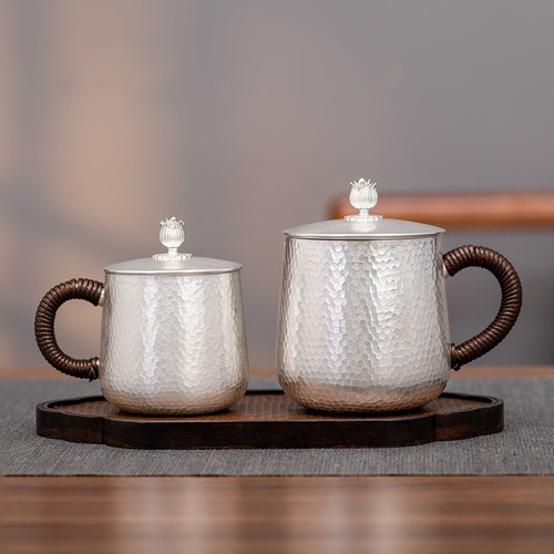 Handmade Pure Silver Tea Mug Dai Gai