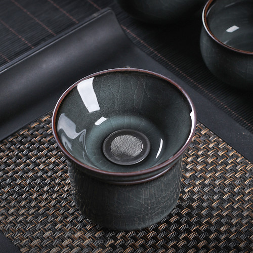 Chan Yi Long Quan Ru Kiln Ceramic Gongfu Tea Strainer