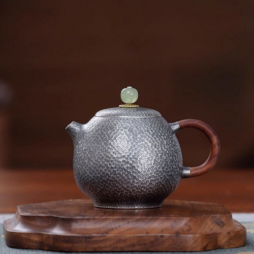 Handmade Pure Silver Teapot Yu Lin Long Dan 166ml