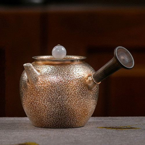 Handmade Pure Silver Teapot Liu Sha Jin 158ml