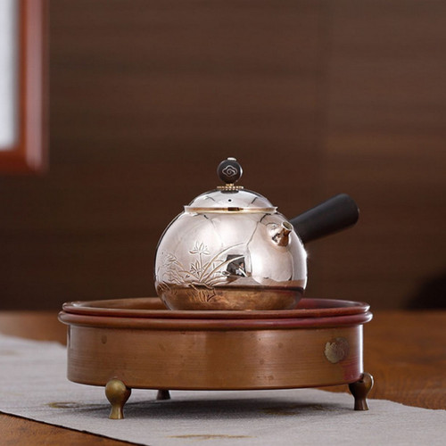 Handmade Pure Silver Teapot You Lan Long Dan 158ml