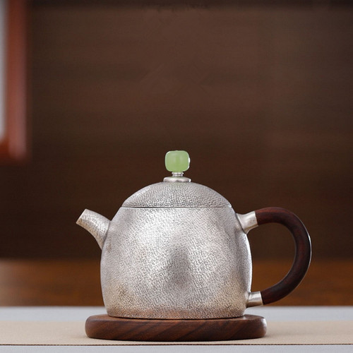 Handmade Pure Silver Teapot Ma Wen Qin Quan 148ml