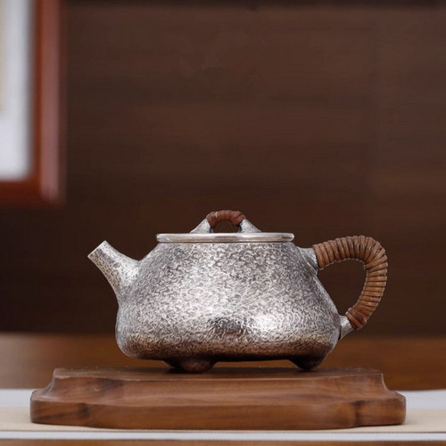 Handmade Pure Silver Teapot Yan Ji Shi Piao 208ml