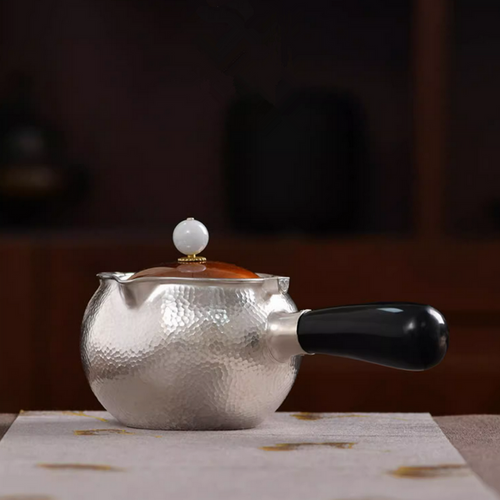 Handmade Pure Silver Teapot Lan Ren Xiao Yao 340ml