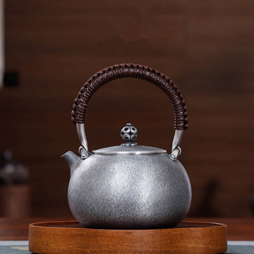 Handmade Pure Silver Kettle Ya Su Ri Feng 680ml