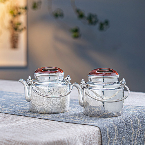 Handmade Pure Silver Teapot Yang Tong 200ml
