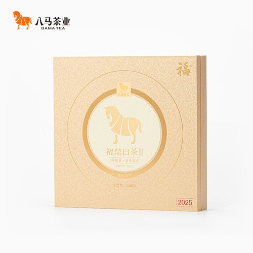 BAMA Brand White Peony 3-Year-Aged Fuding White Tea Cake 300g