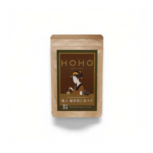 HOHO Premium Sweetened Roasted Hojicha Latte Powder 100g