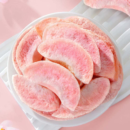 Natural Freeze-Dried Honey Peach Crisps No Additives Fruit Snack