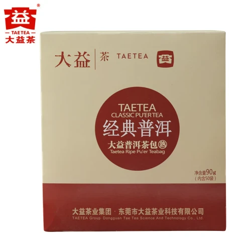 TAETEA Brand Classic Pu-erh Tea Tea Bag 2024 90g Ripe