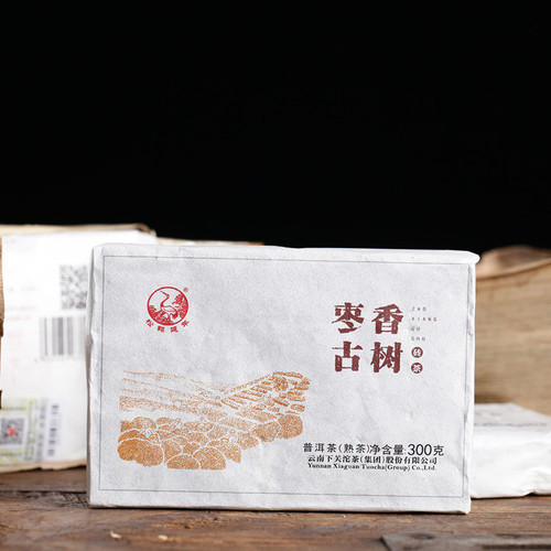 XIAGUAN Brand Zao Xiang Ancient Tree Pu-erh Tea Brick 2018 300g Ripe